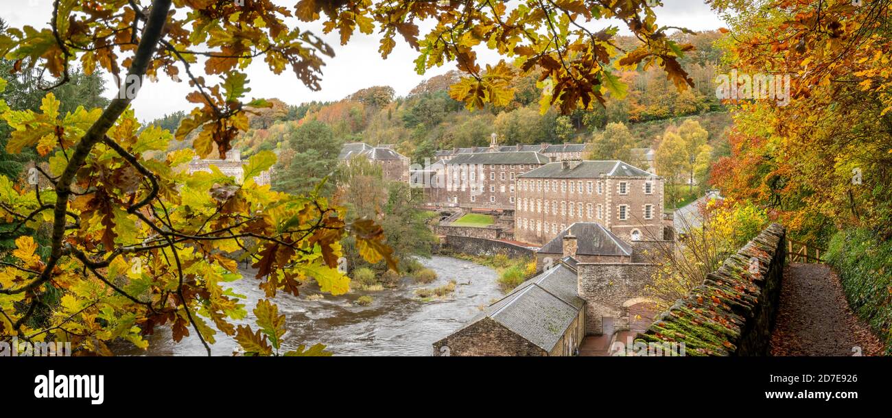 New Lanark, South Lanarkshire, Scotland, UK Stock Photo Alamy