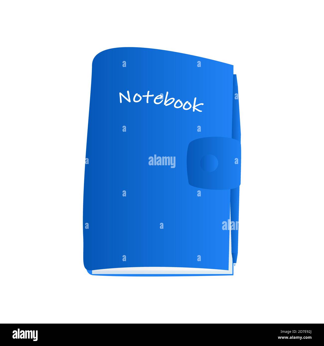 Vector image of a notepad for notes on a white background Stock Vector