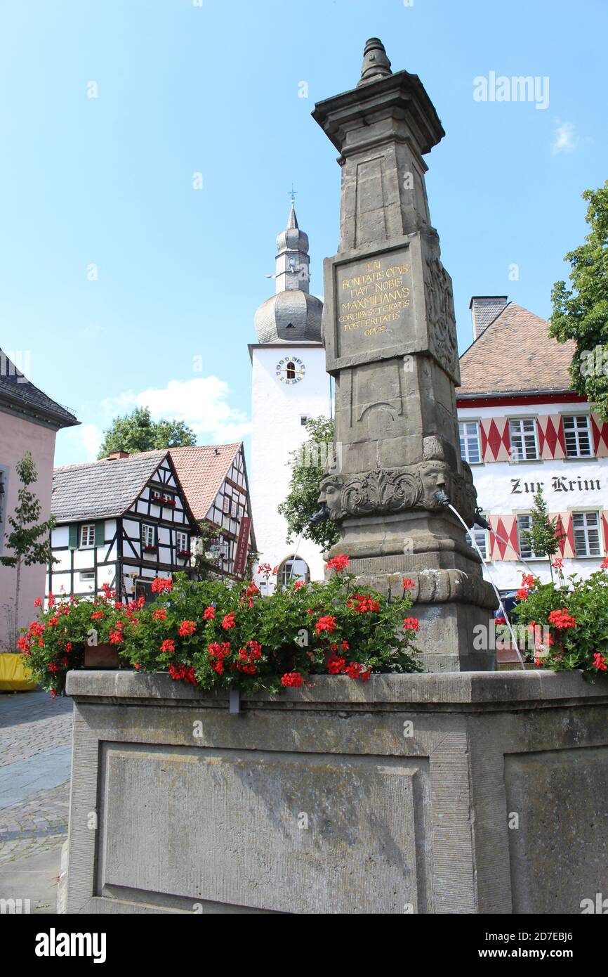 Well of Arnsberg, Sauerland, Germany Stock Photo