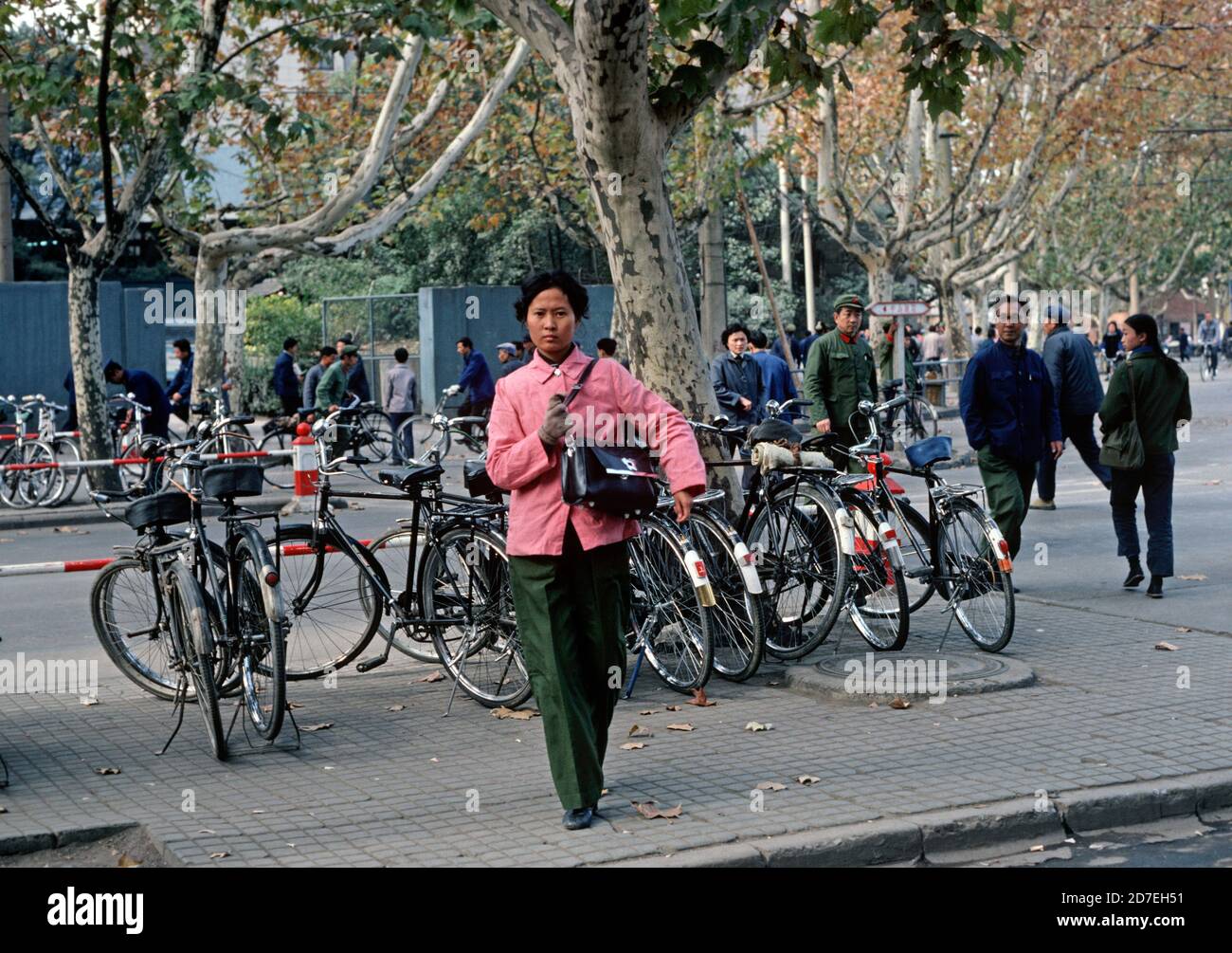 Chinese fashion, Nanjing , China, 1980 Stock Photo