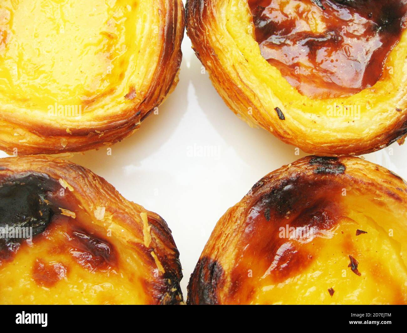 Traditional Lisbon custard tarts, Pastel de Belem Stock Photo Alamy