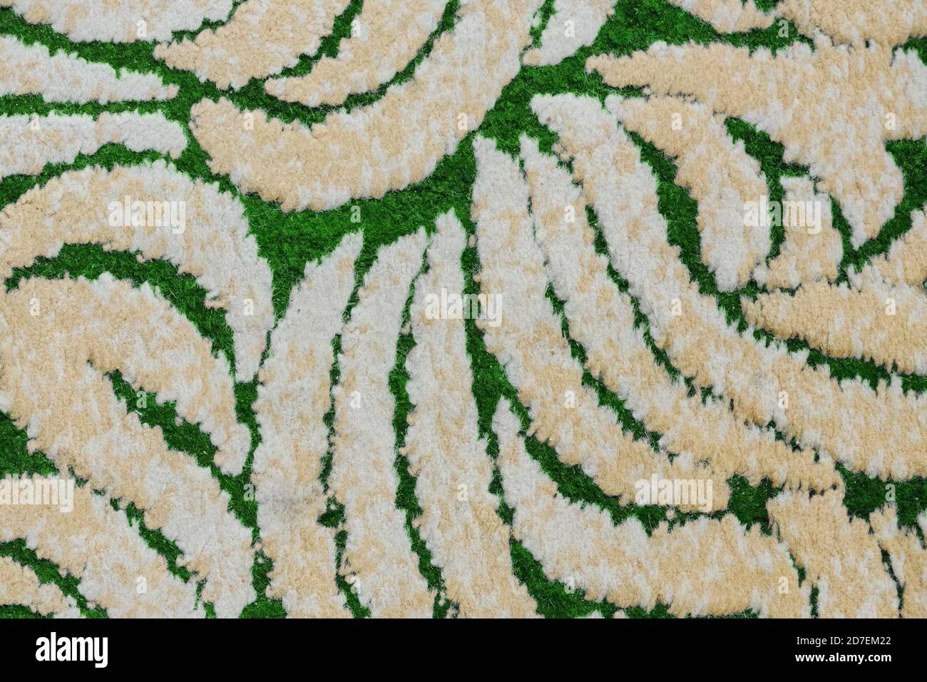 Rug texture with green line. Textile background with green pattern ...