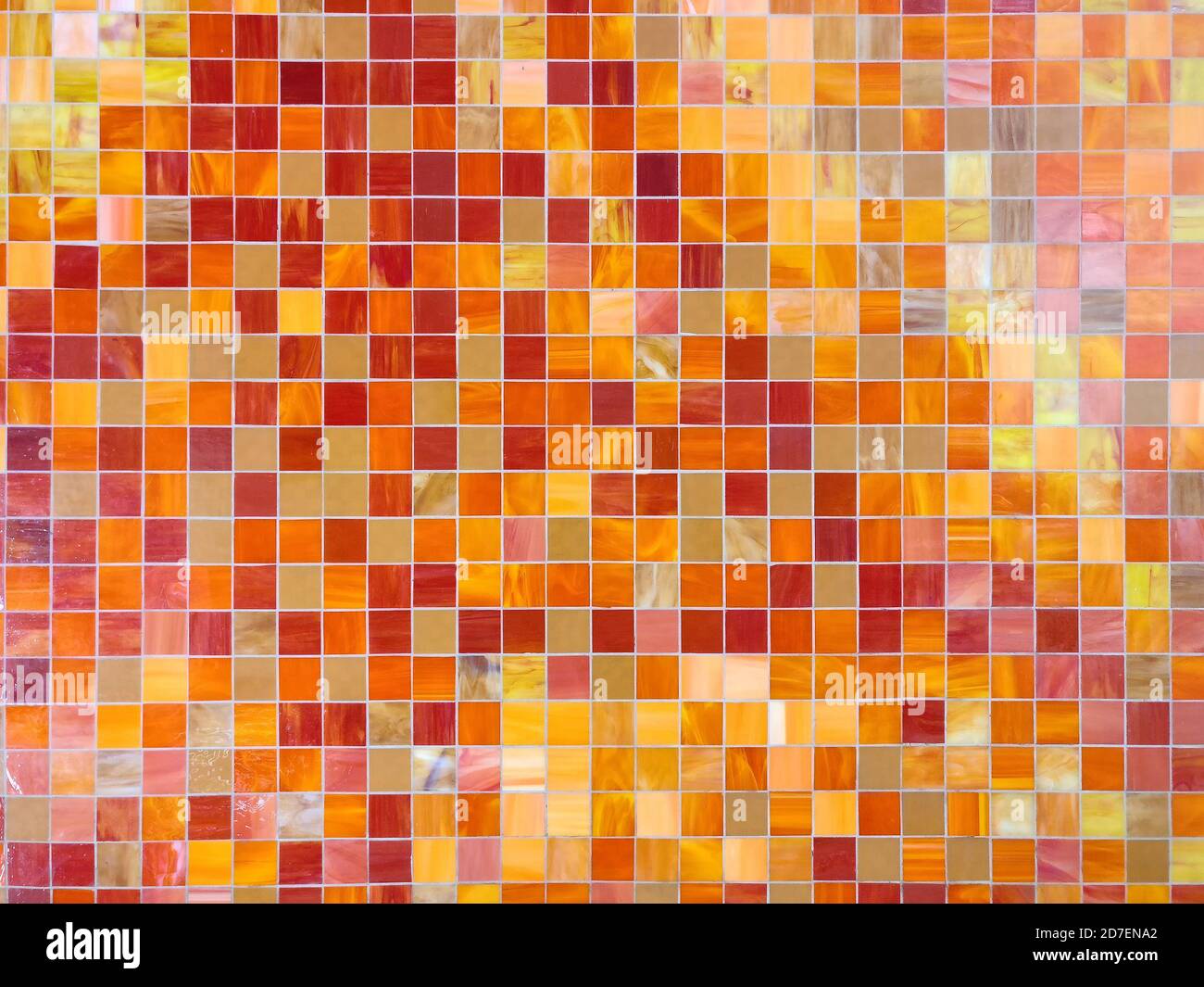 Red with yellow ceramic tiles, background Stock Photo - Alamy