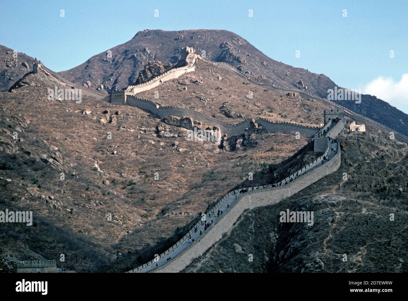 Great Wall of China, 1980 Stock Photo