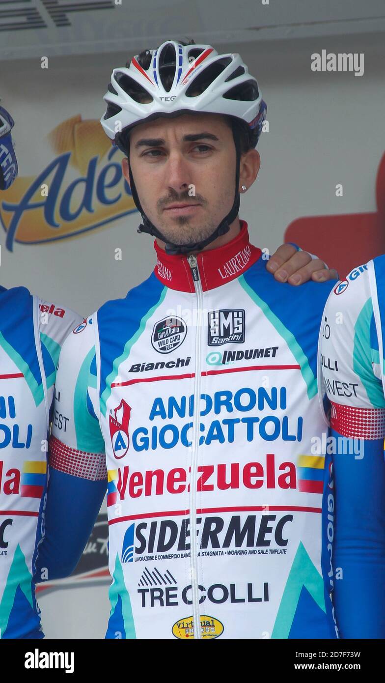 TALIANI Alessio of Androni Giocattoli - Venezuela during Route Adelie on  April 04, 2014 at in Vitré ,French - Photo Laurent Lairys / DPPI Stock  Photo - Alamy