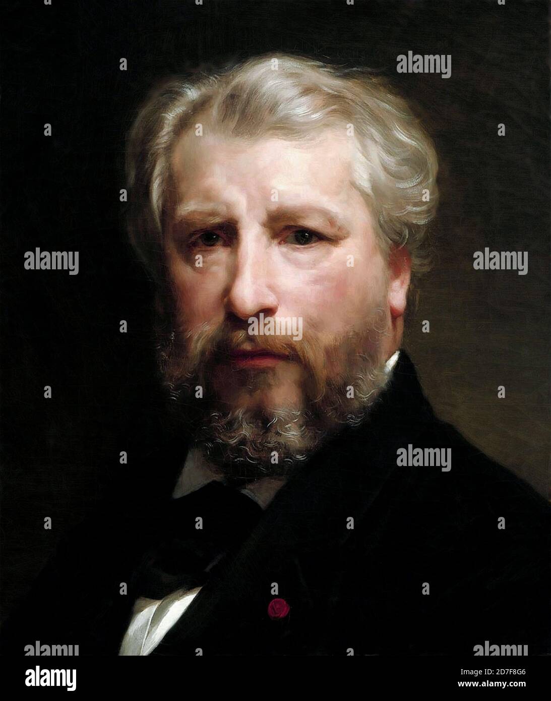 William Bouguereau. Self portrait of the French realist painter, William-Adolphe Bouguereau (1825-1905), oil on canvas, 1879 Stock Photo