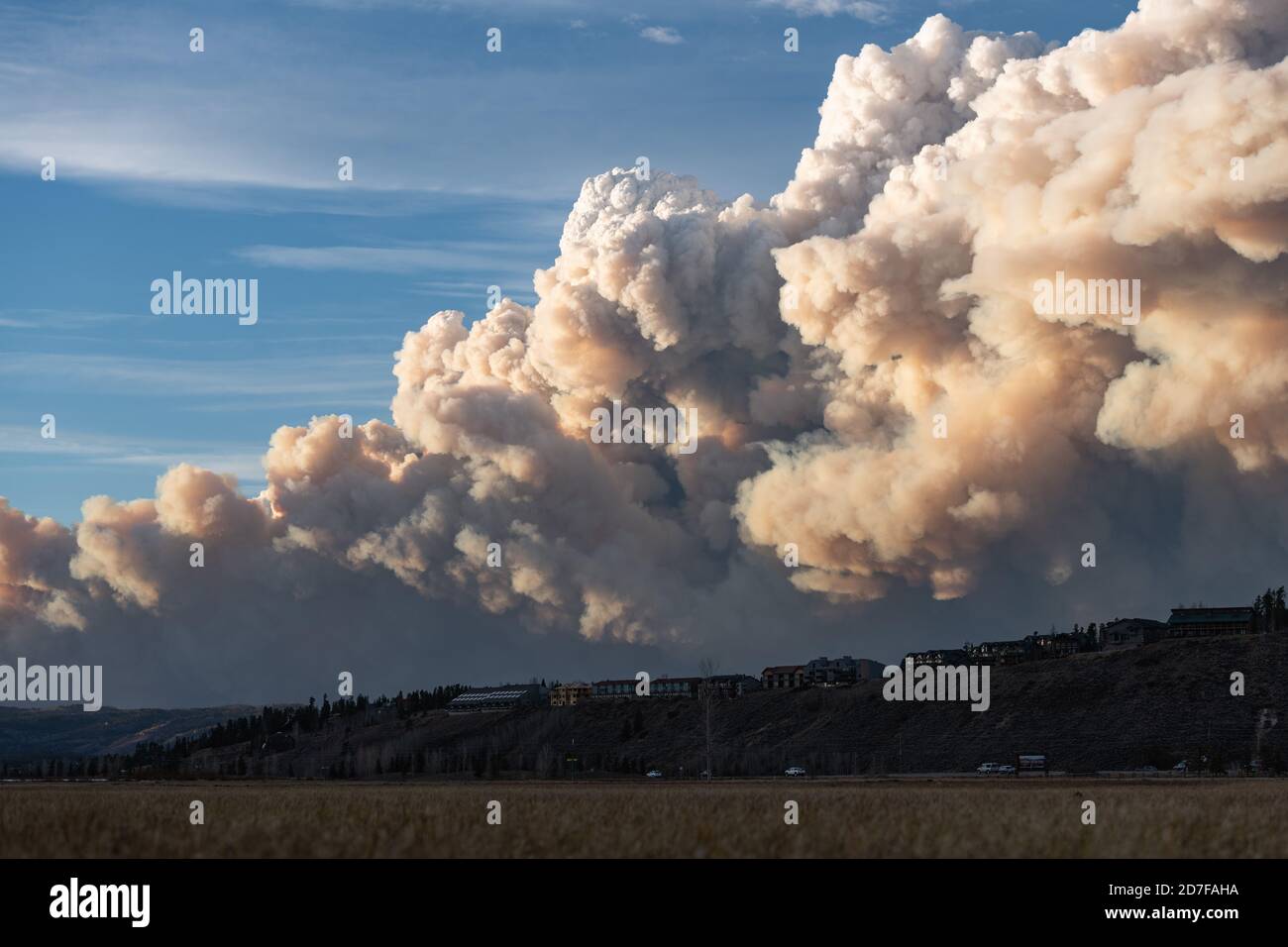 Fraser, Colorado, USA. 21st Oct, 2020. Looking North from Fraser