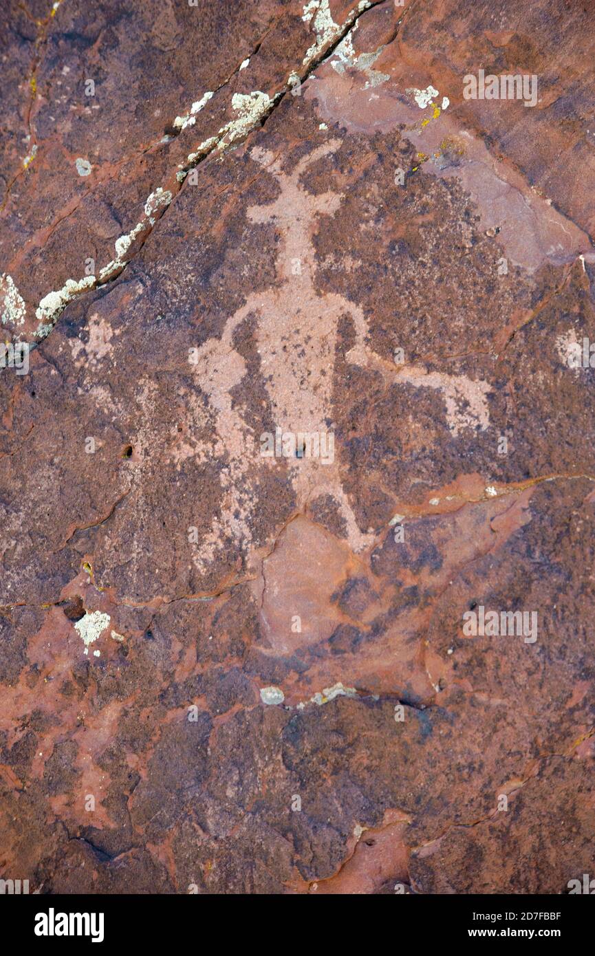 Petroglyph, Irish Canyon, Colorado, USA Stock Photo