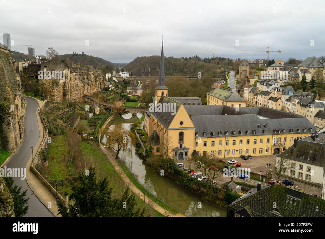 Abbey de Neumunster in Luxembourg City Stock Photo
