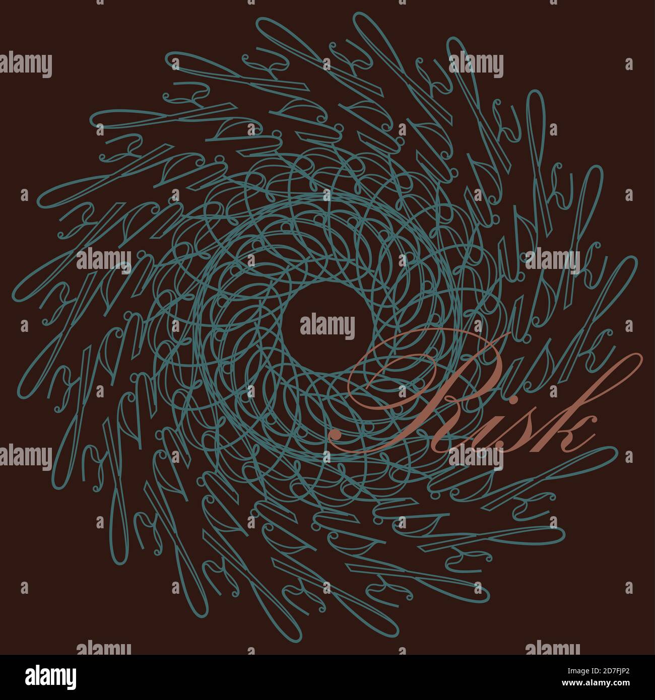 An abstract risk word spiral background image Stock Photo - Alamy