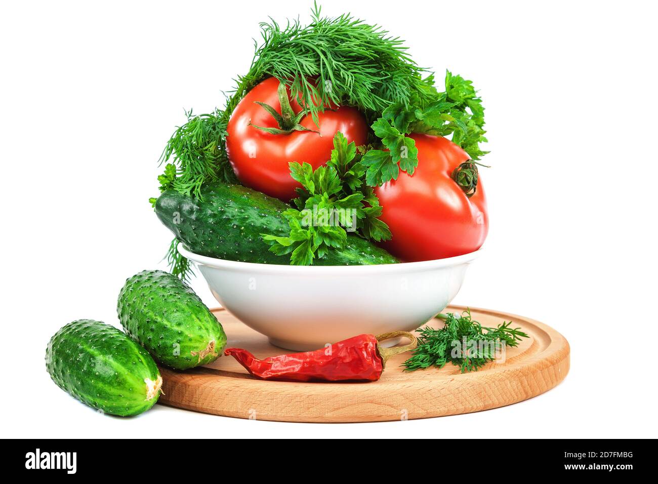 Fresh vegetables isolated on a white background Stock Photo - Alamy