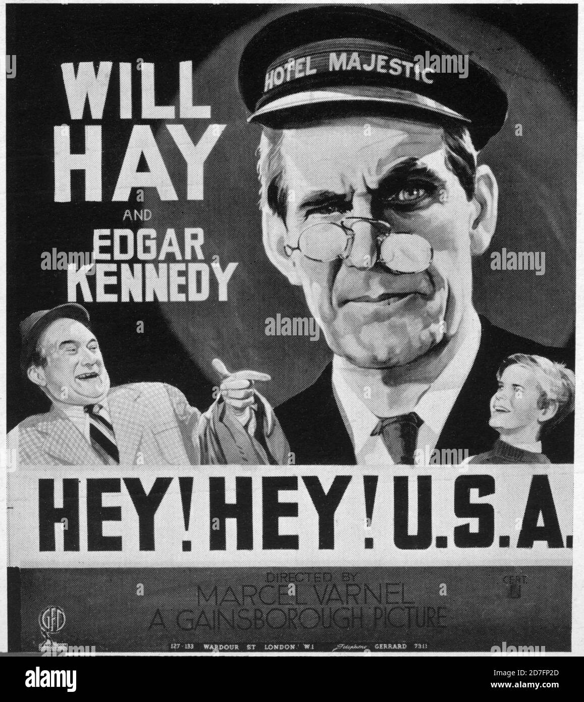 WILL HAY EDGAR KENNEDY and TOMMY BUPP in HEY ! HEY ! U.S.A. 1938