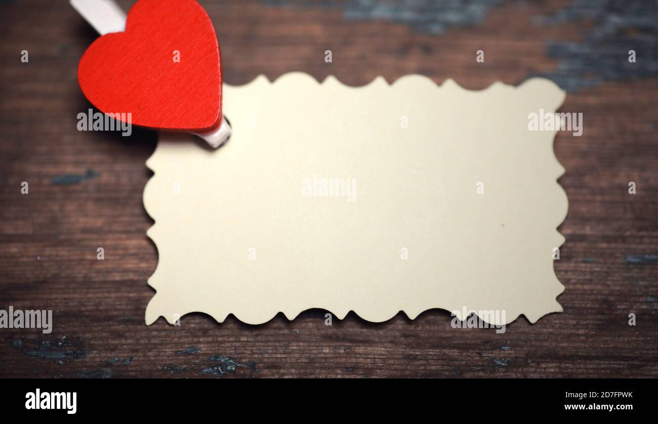 old white sheet of paper love notes and heart shape Stock Photo Alamy