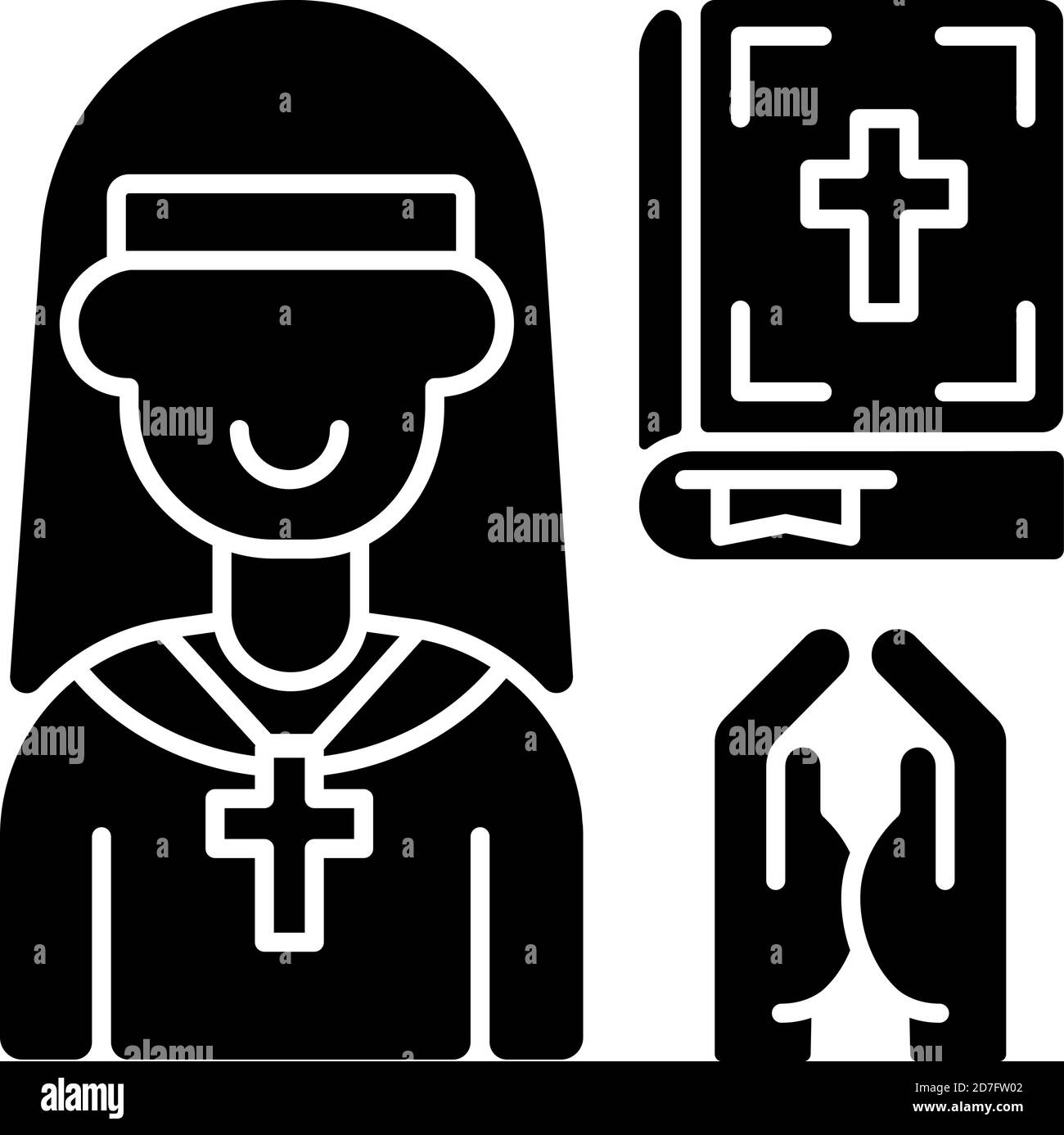Clergy black glyph icon Stock Vector Image & Art - Alamy