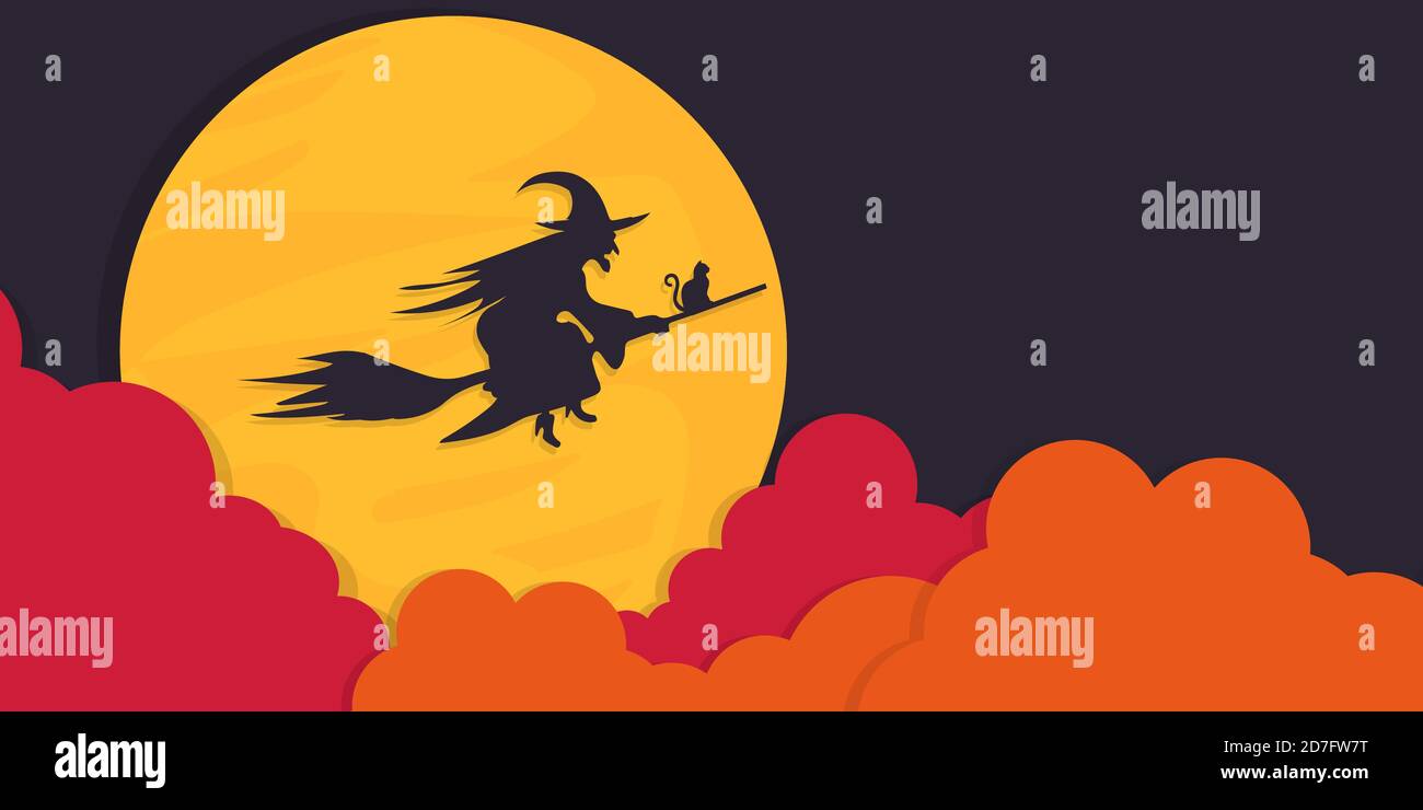 Halloween background in paper cut and paper art style. A perfect vector background for your design assets and banners. Stock Vector