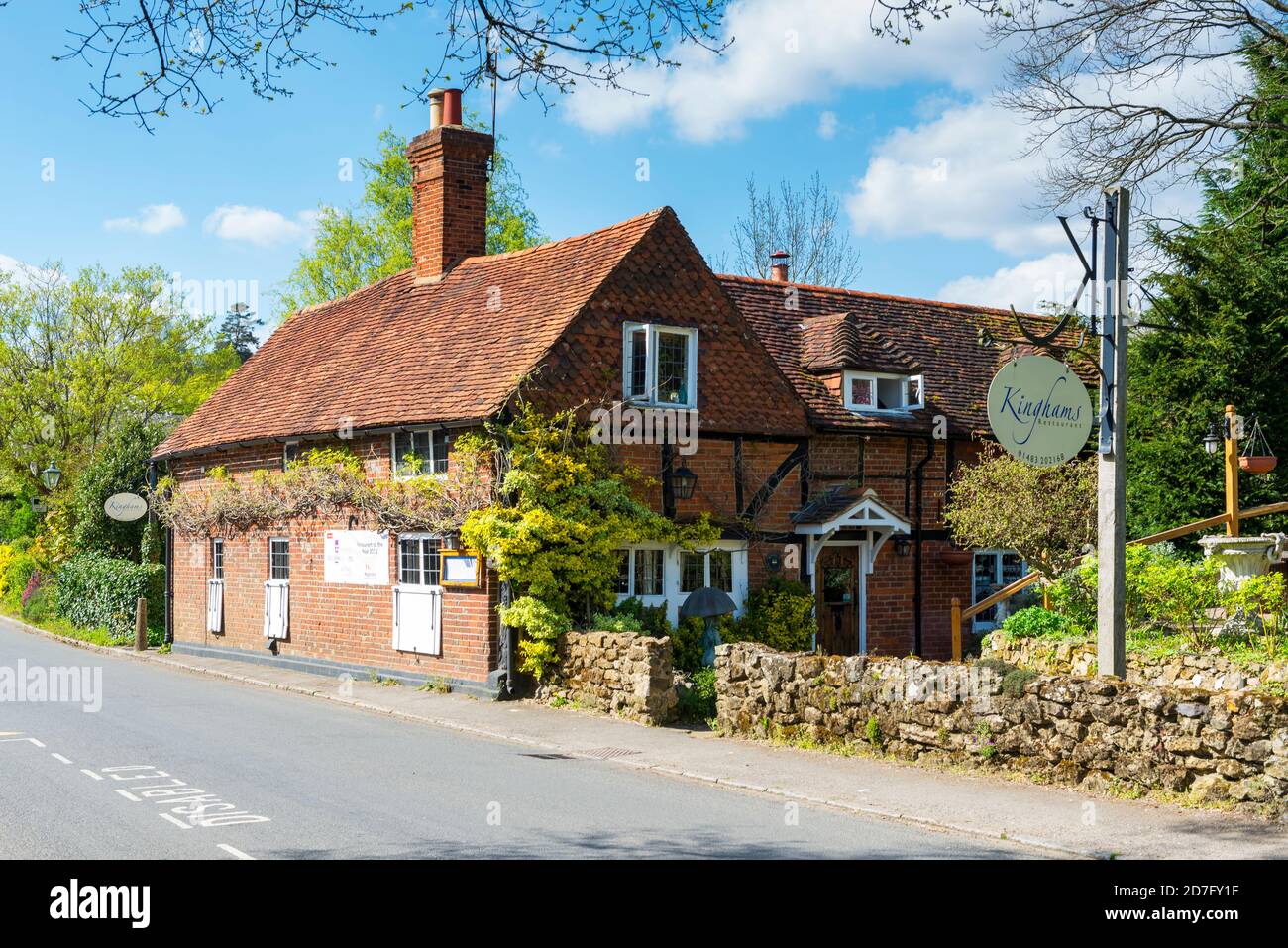 Kingham's restaurant in the Surrey Hills village of Shere, Surrey