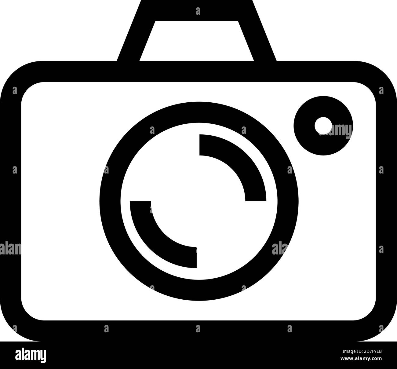 Camera icon on a white background. Graphic element for design. Vector ...