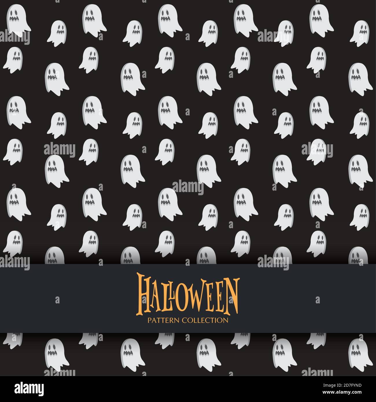 Ghosts in a halloween background - Vector illustration Stock Vector ...