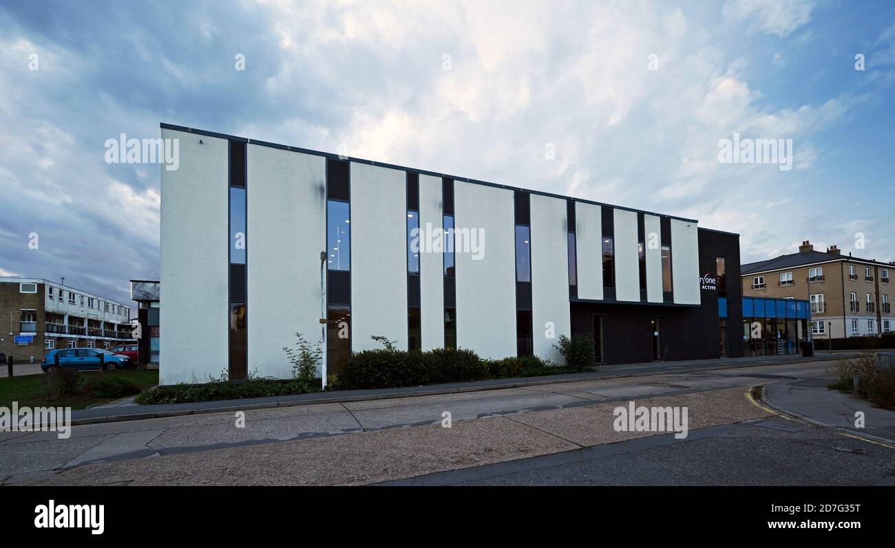 Everyone Active, Swim and Fitness Centre, in Market Avenue (off Market Road), in Wickford, Essex. UK Stock Photo