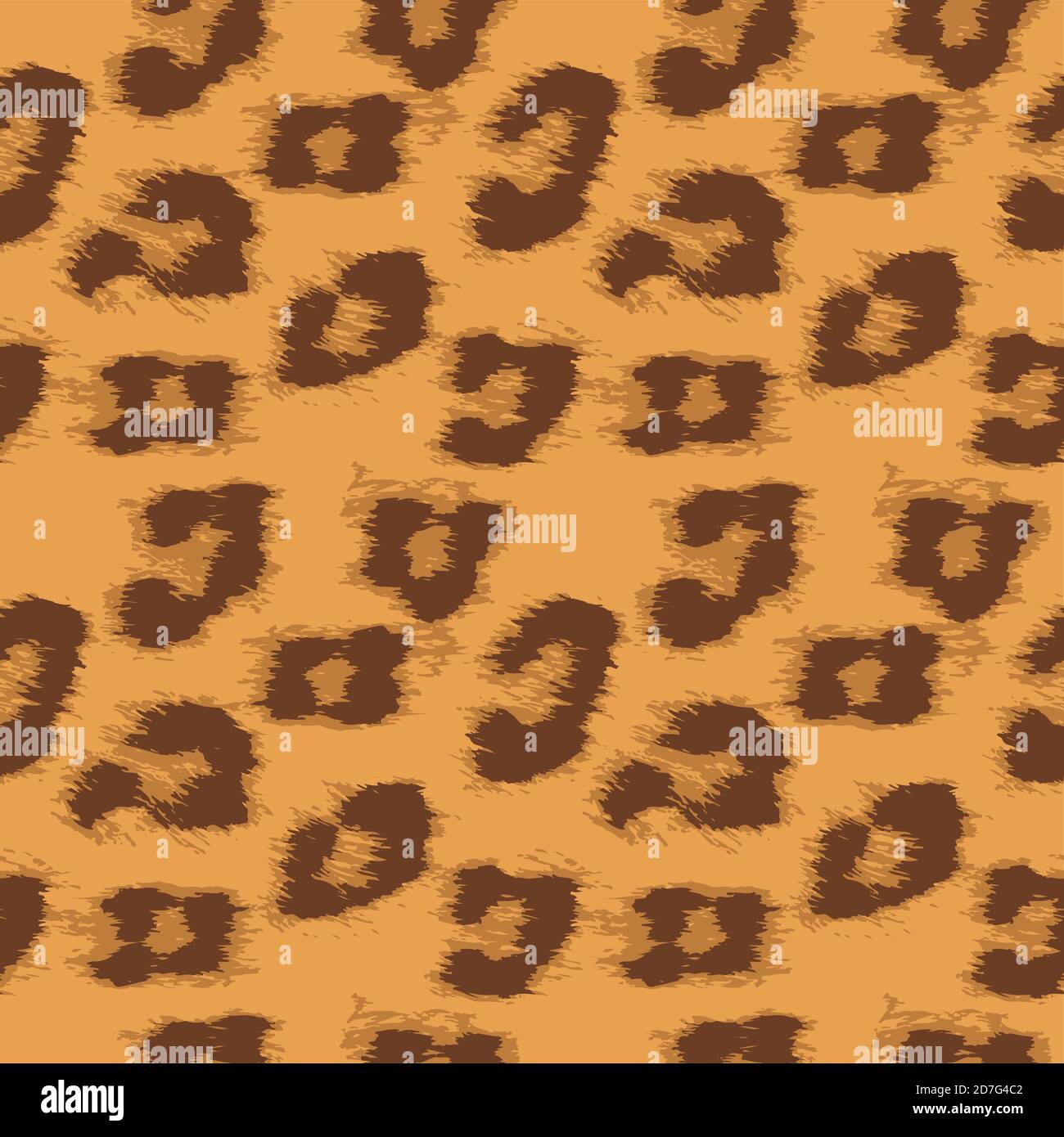 Leopard skin seamless pattern. Textile animal print. Stock Vector