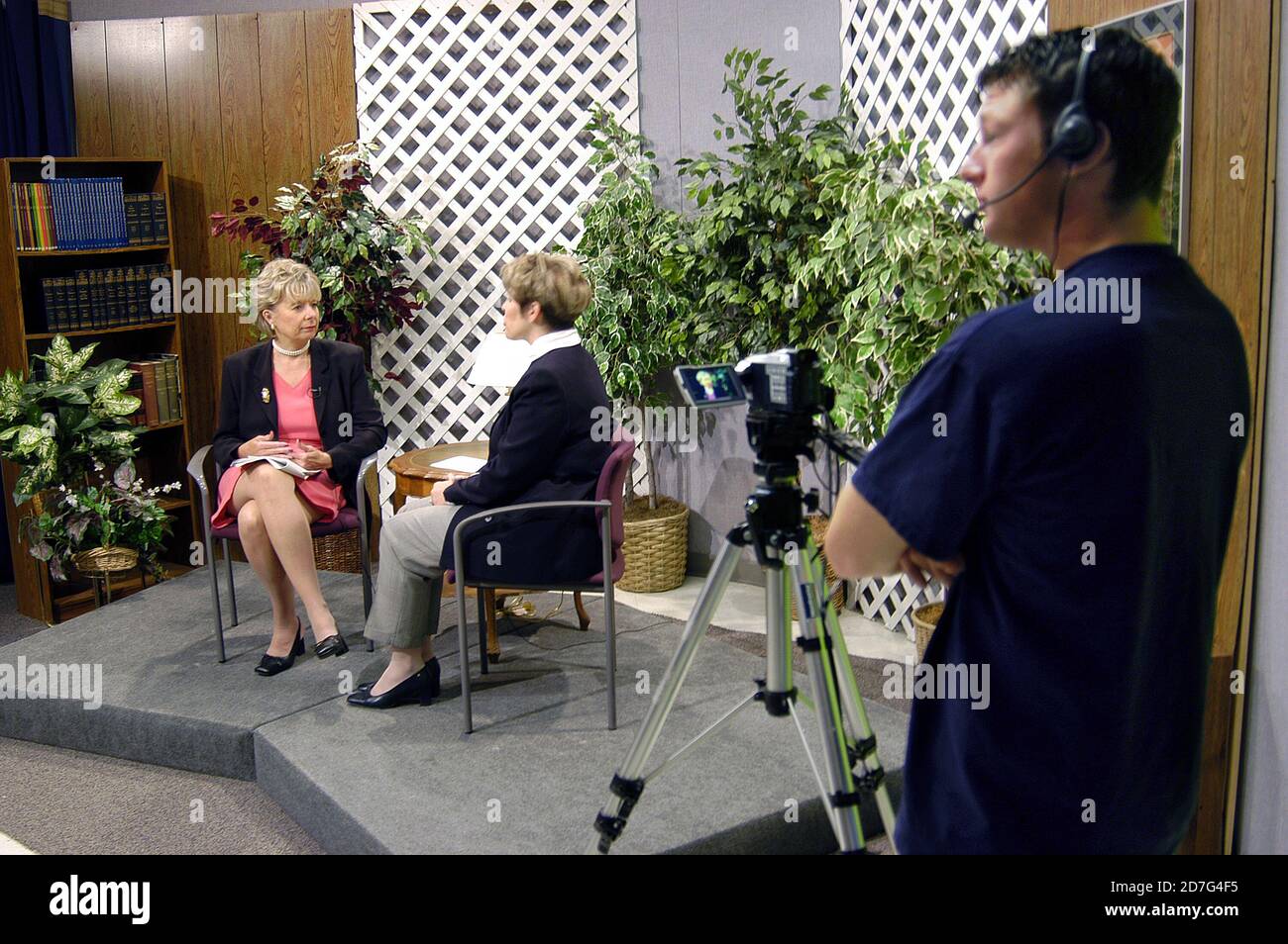 High School TV Television production class produces interview of