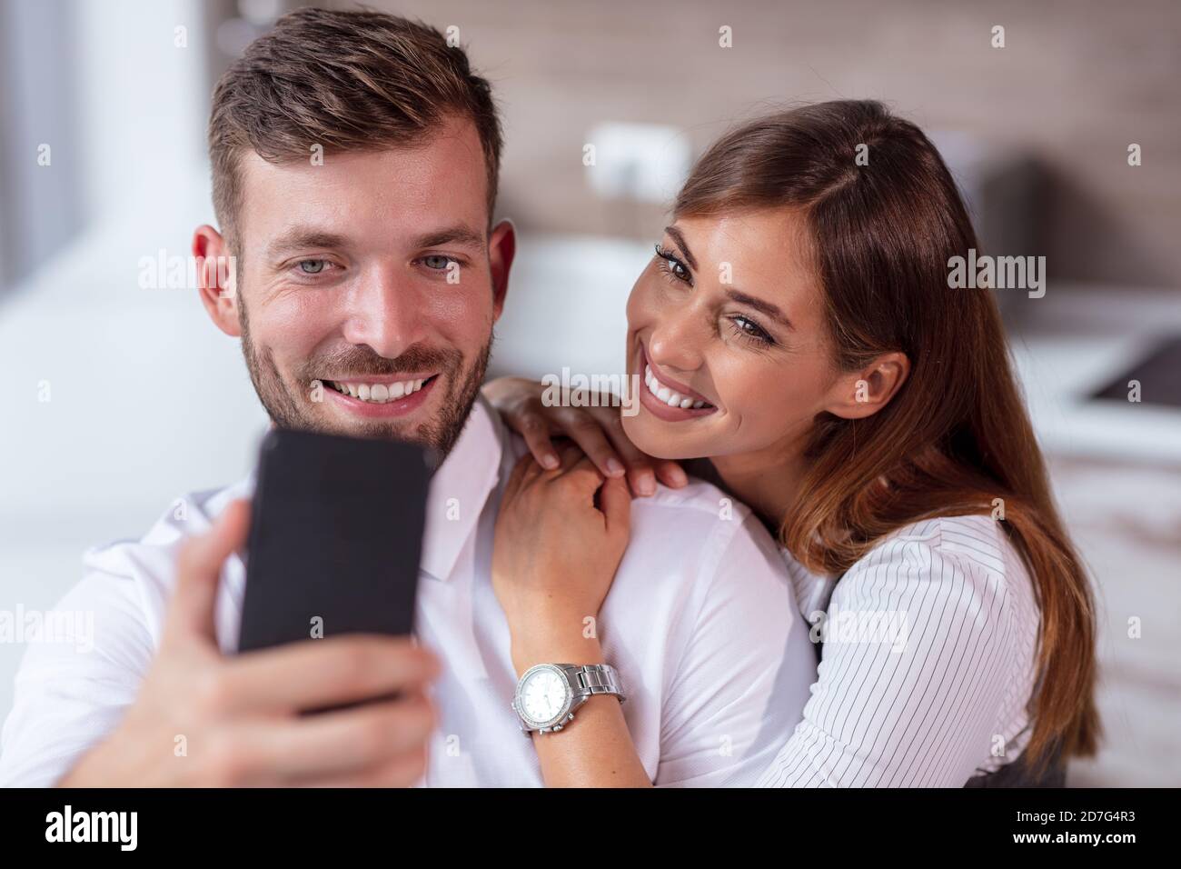 Businessman taking selfie office hi-res stock photography and images ...