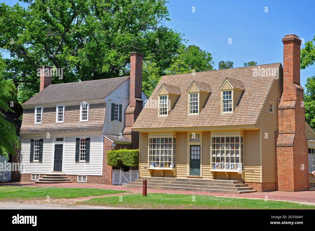 Antique William Pitt Store in Colonial Williamsburg, Virginia VA, USA