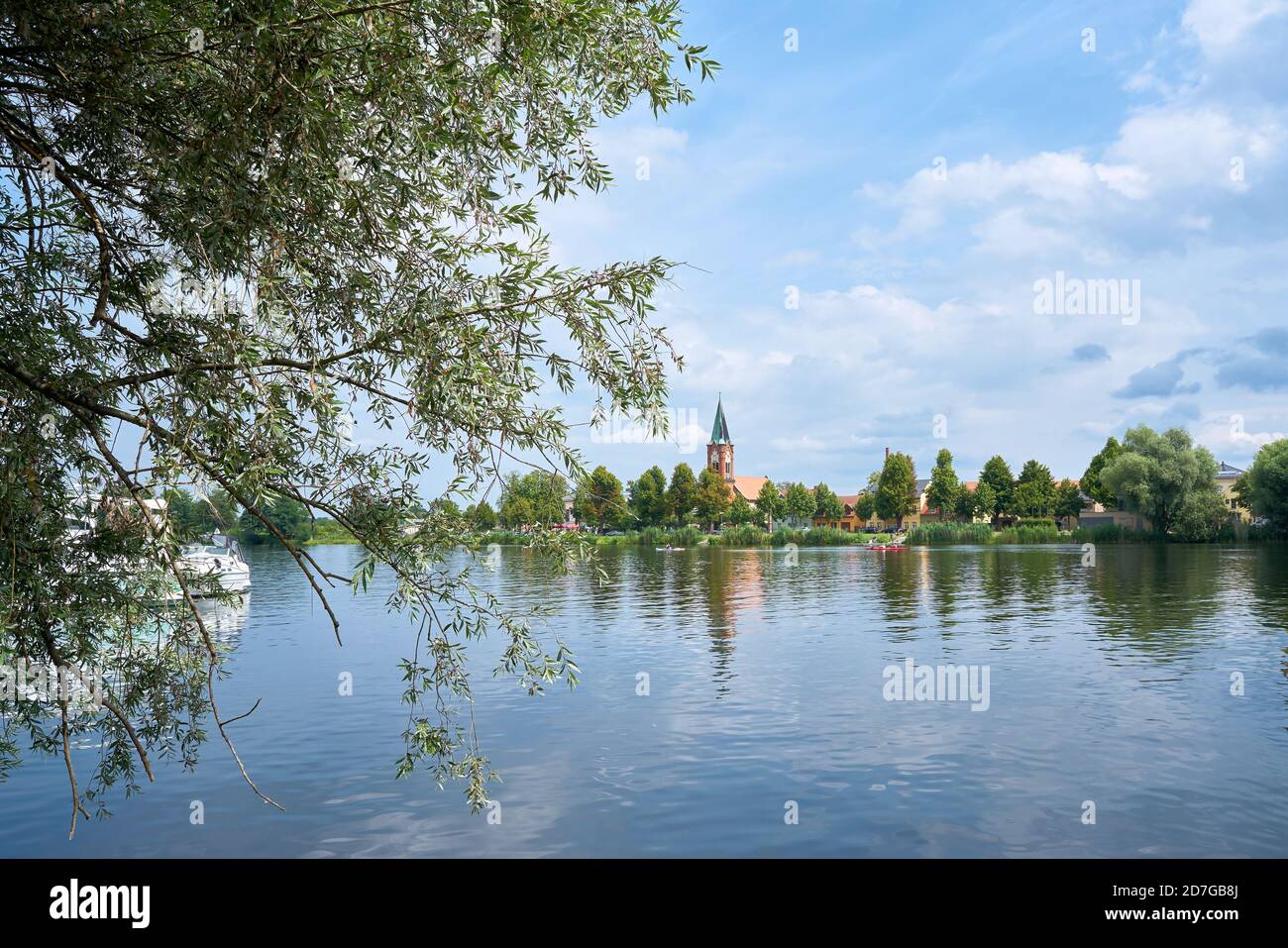 View of Werder island on the river Havel near Potsdam in Germany Stock Photo