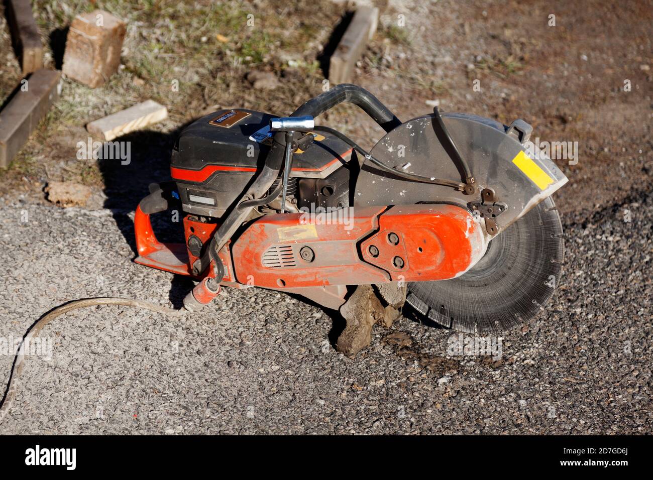 machine for cutting concrete and tiles Stock Photo