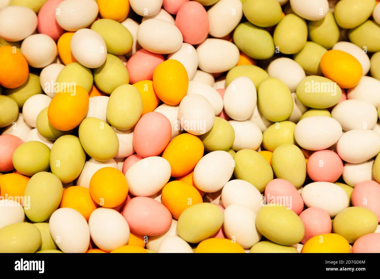 lots of different colored eggs for Easter Stock Photo