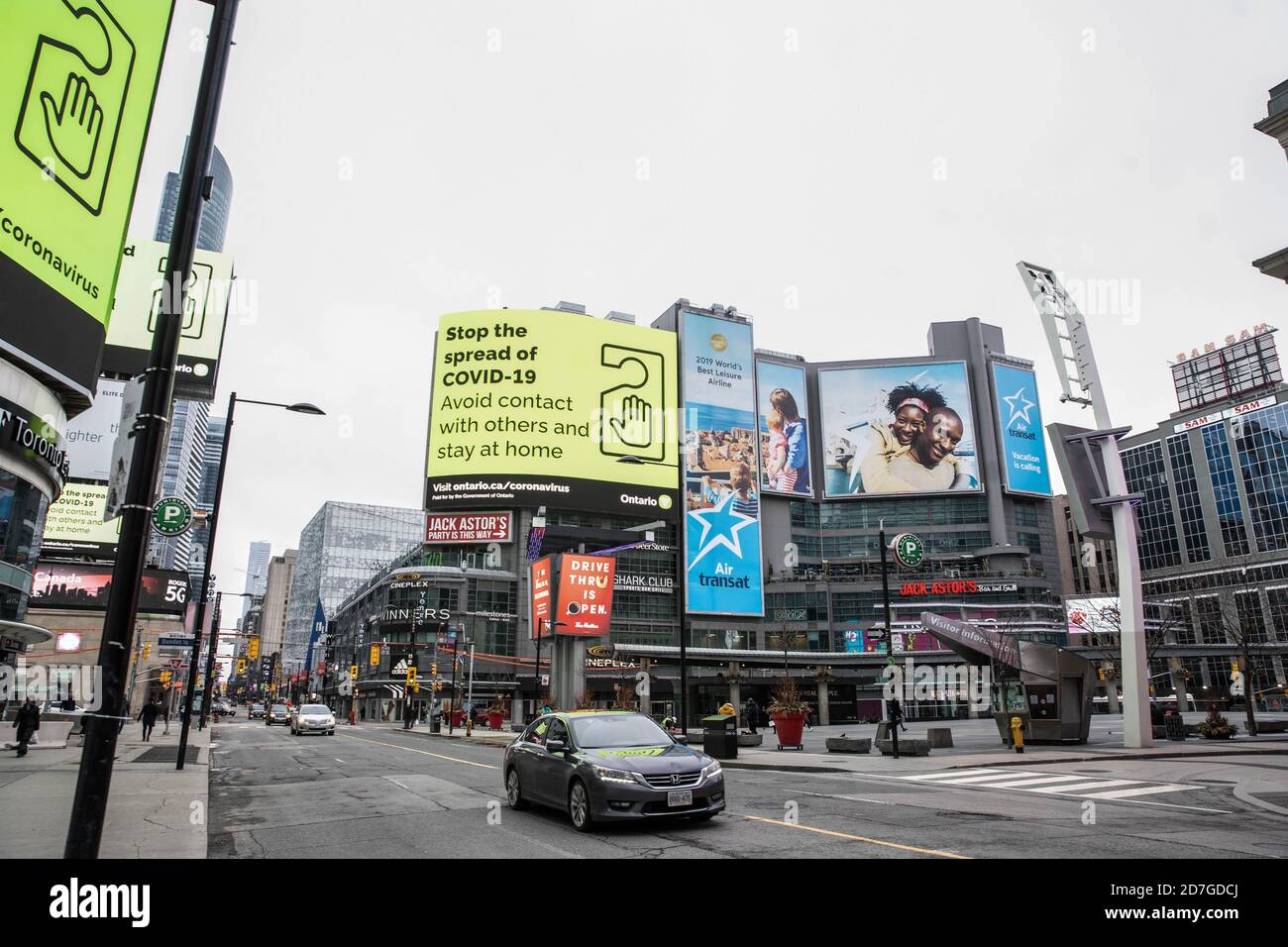 Toronto, Ontario, Canada. 31st Mar, 2020. Corner of Young and