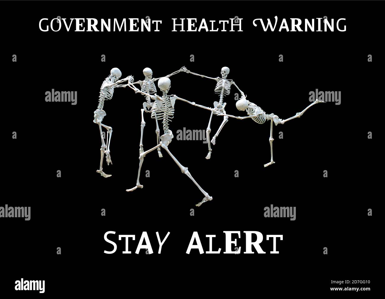 Government Health Warning Stay Alert Stock Photo Alamy