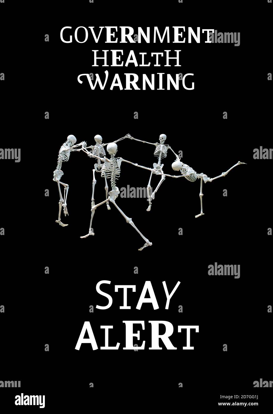 Government Health Warning Stay Alert Stock Photo Alamy