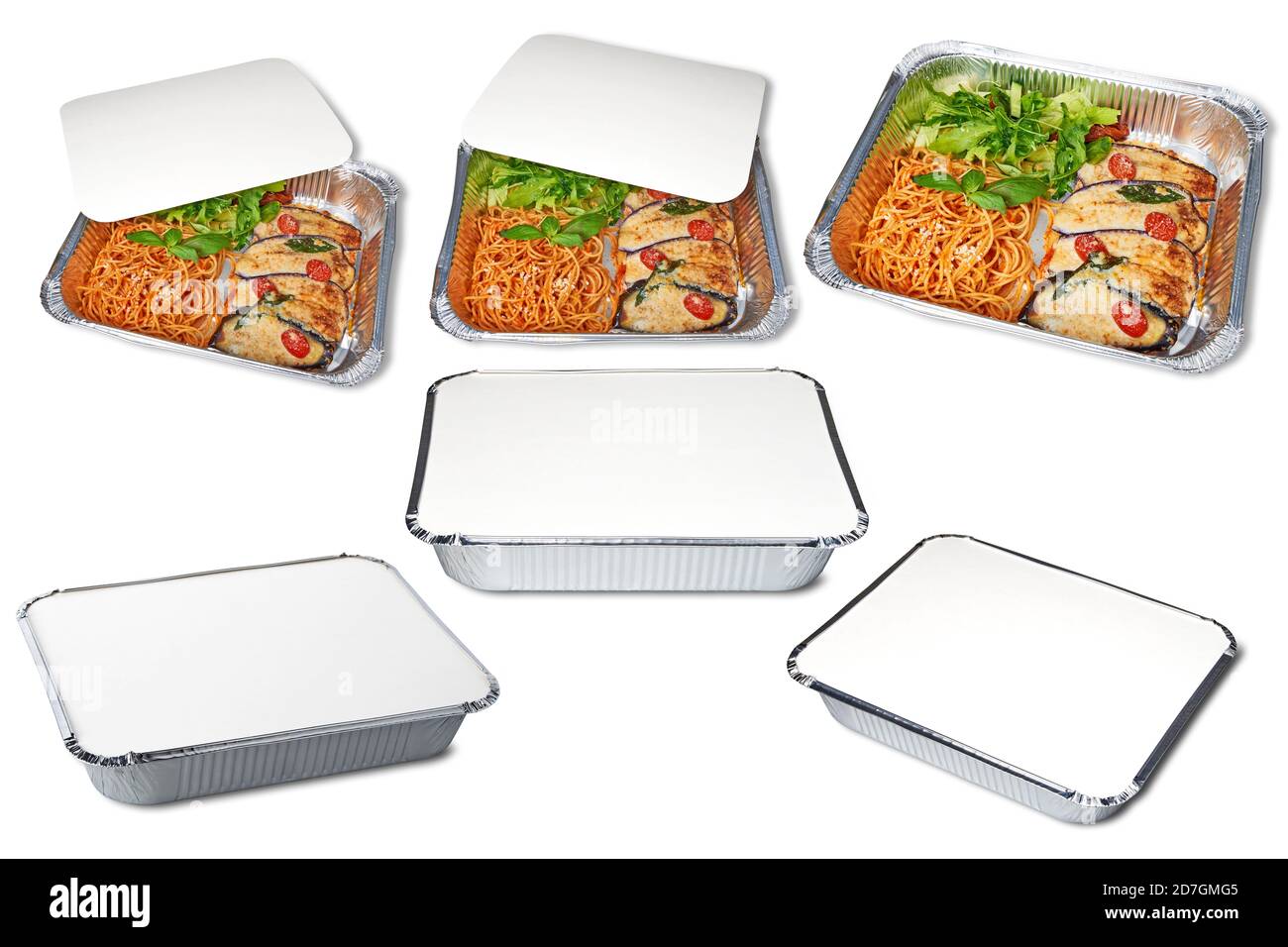 ALUMINIUM FOIL TAKEAWAY FOOD CONTAINERS Stock Photo - Alamy