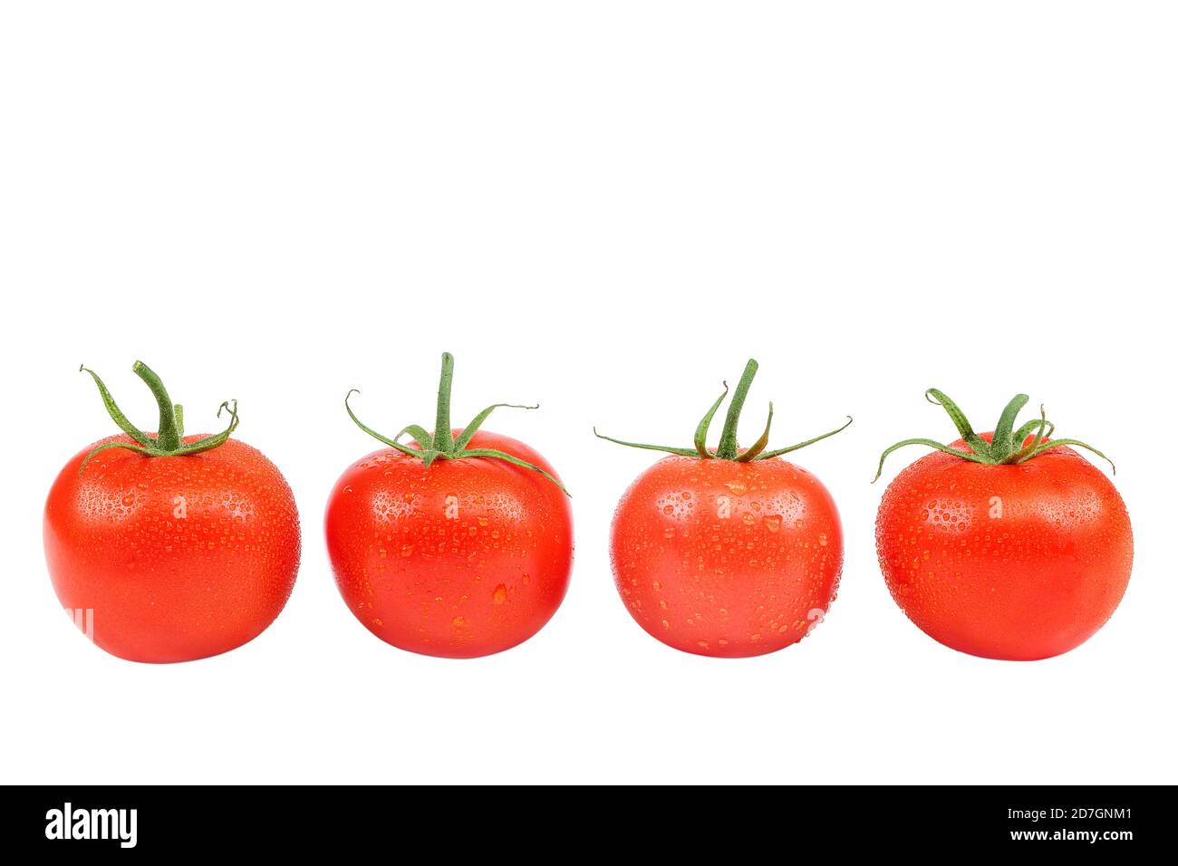 Fresh red tomatoes isolated on white background Stock Photo - Alamy