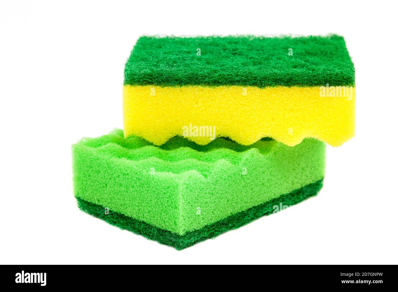 Kitchen sponges isolated on a white background Stock Photo - Alamy