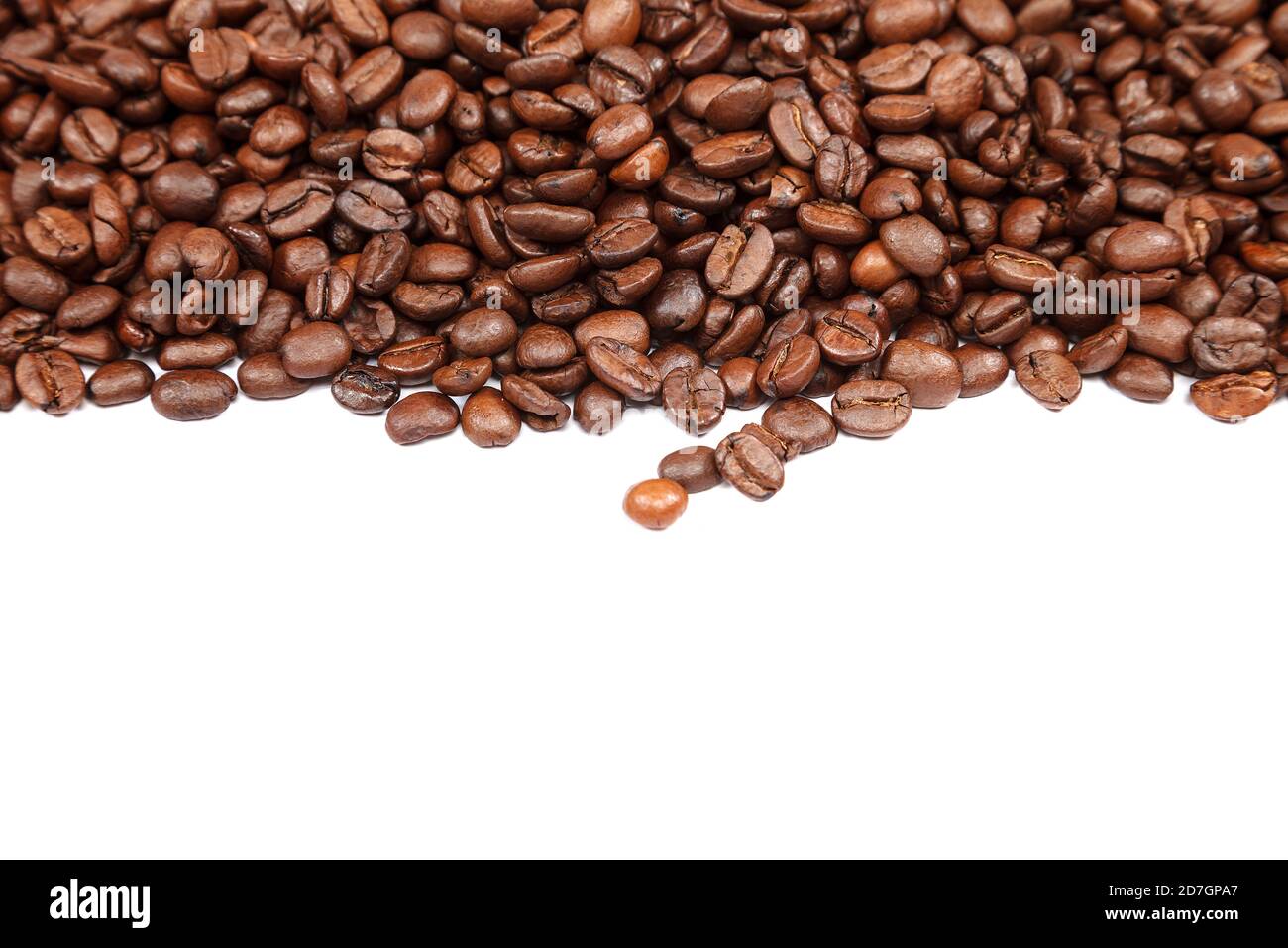 Coffee beans isolated on a white background Stock Photo - Alamy