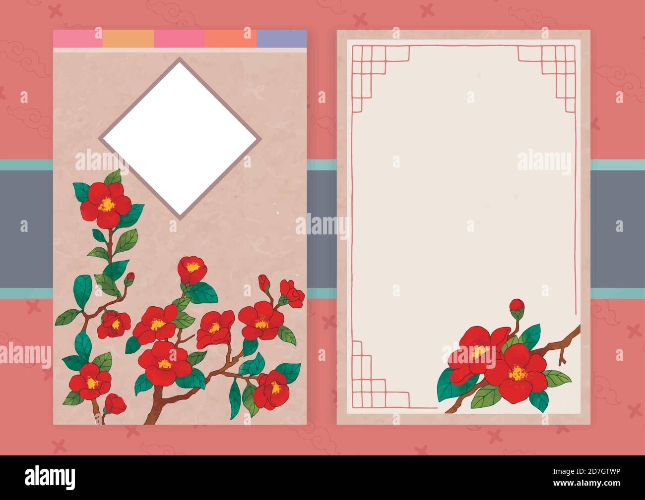 Korean traditional background with space for text, greeting card ...