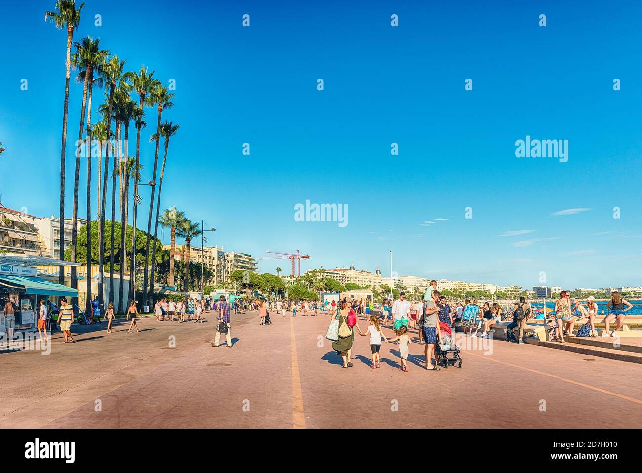 CANNES, FRANCE AUGUST 15 The worldfamous Promenade de la Croisette