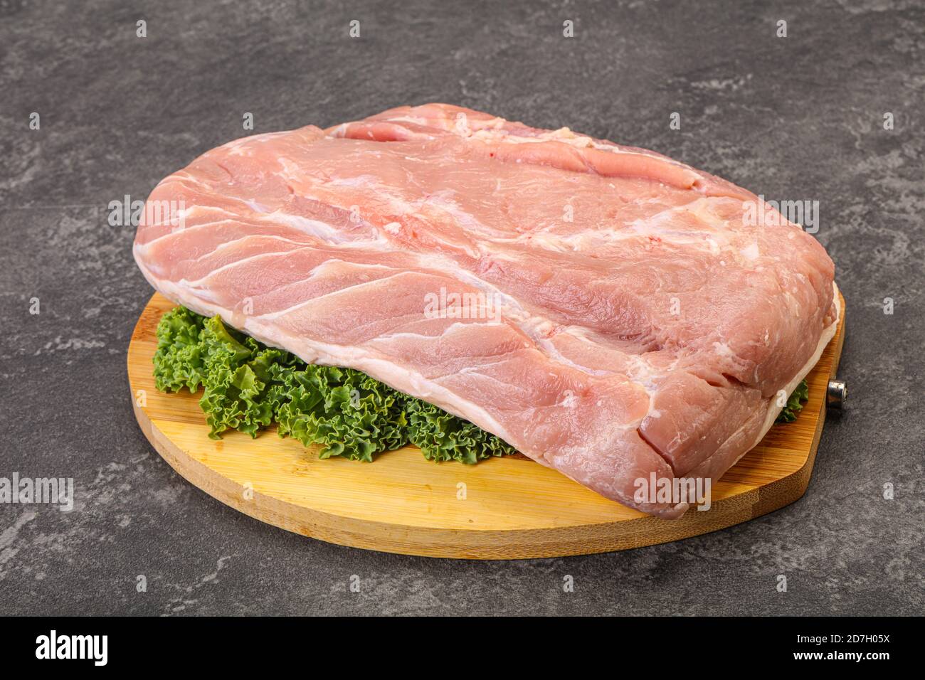 Raw pork loin meat for cooking Stock Photo Alamy