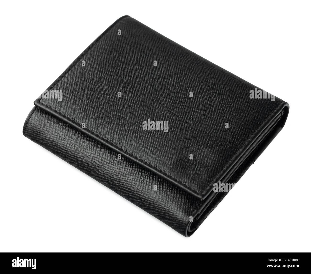 Black leather men purse isolated on a white background Stock Photo - Alamy