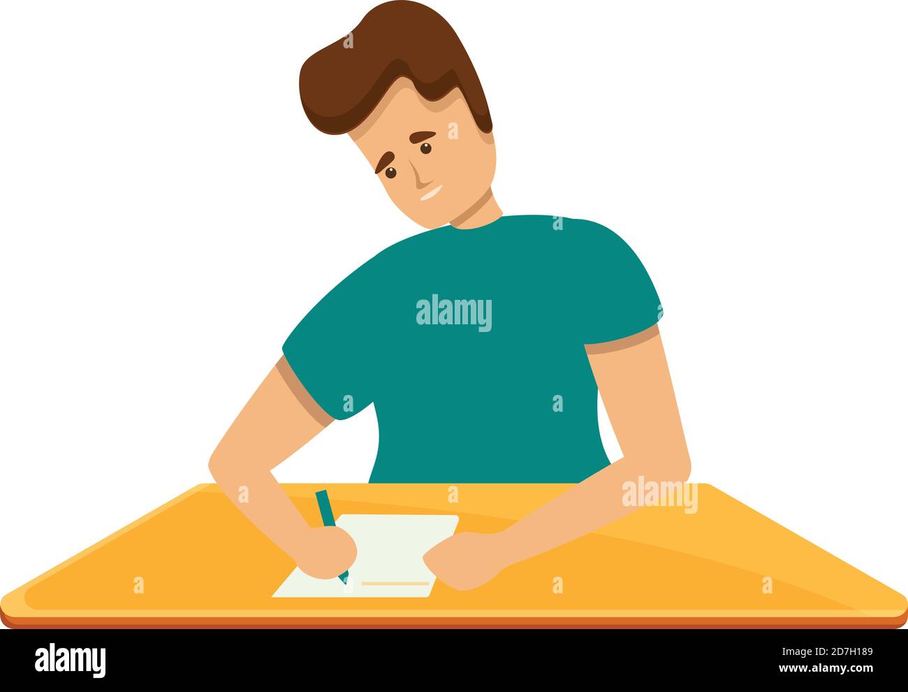 Success test writing icon. Cartoon of success test writing vector icon ...