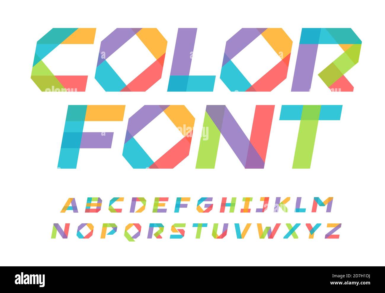 Color Block - Colored Font