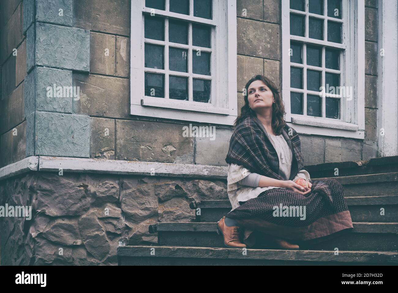 Old lady sitting on porch hi-res stock photography and images - Alamy