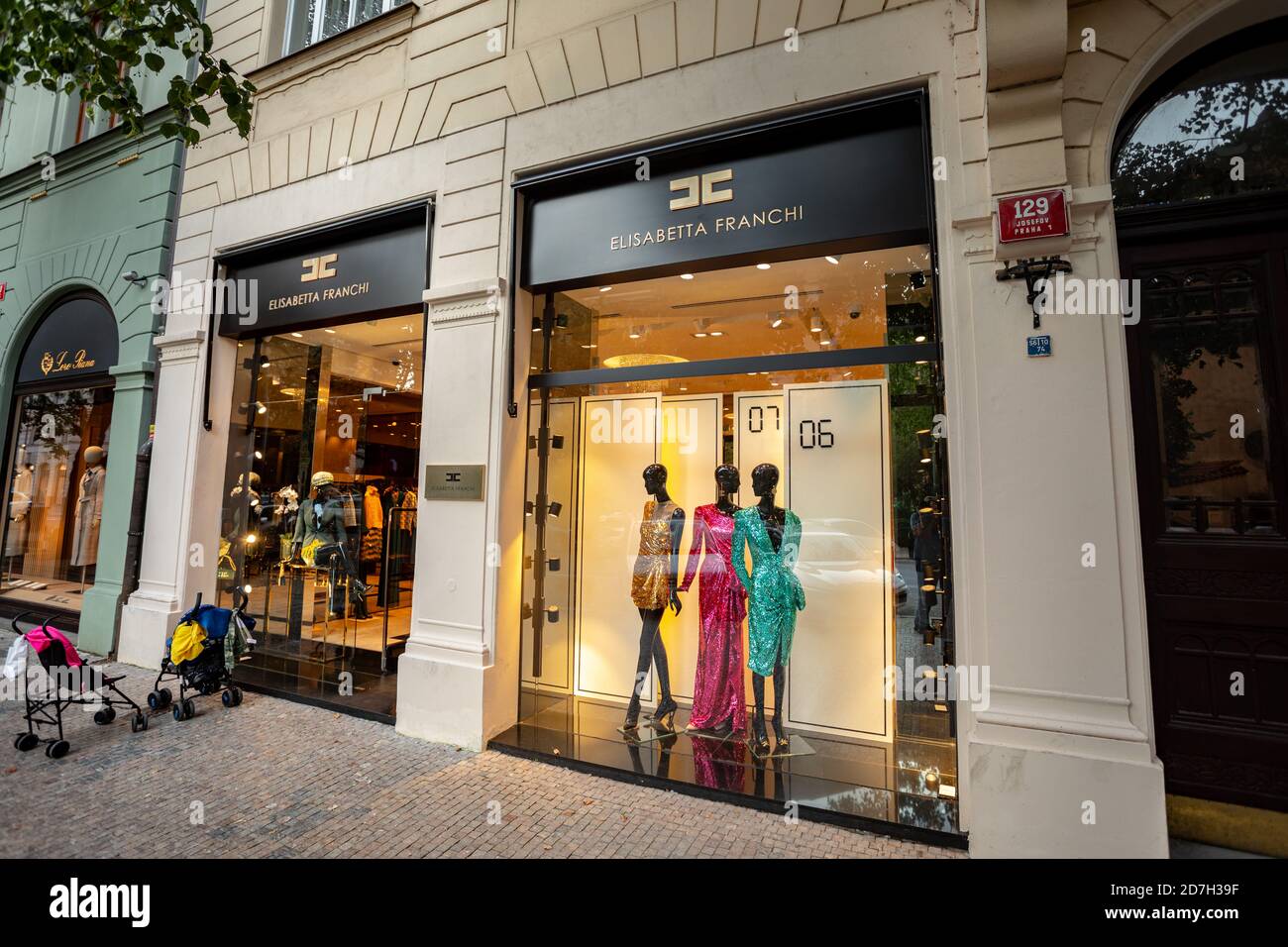 Elisabetta Franchi fashion shop in Prague, Czech Republic Stock Photo -  Alamy