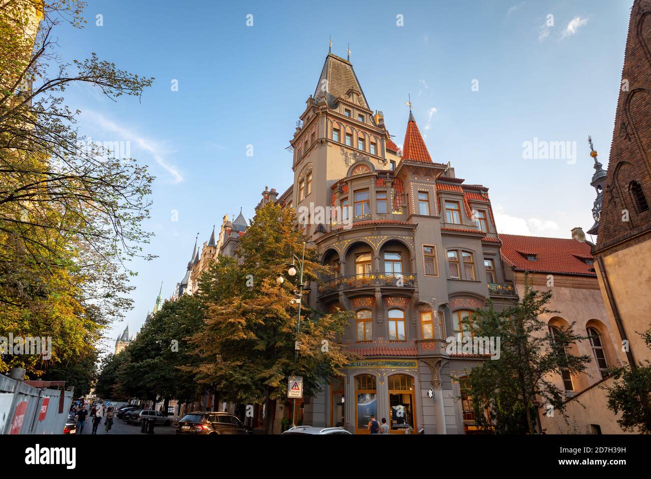 High Synagogue in Prague, Czech Republic Stock Photo