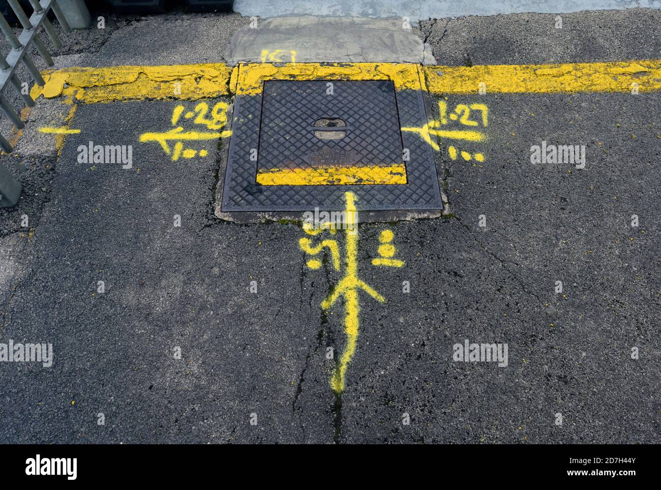 Utilities markings hires stock photography and images Alamy
