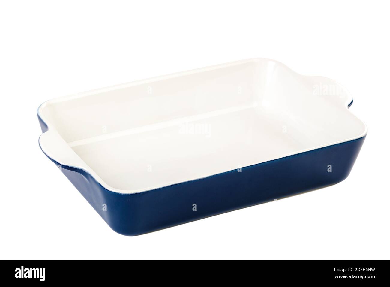Ceramic cooking baking dish isolated on a white background Stock Photo