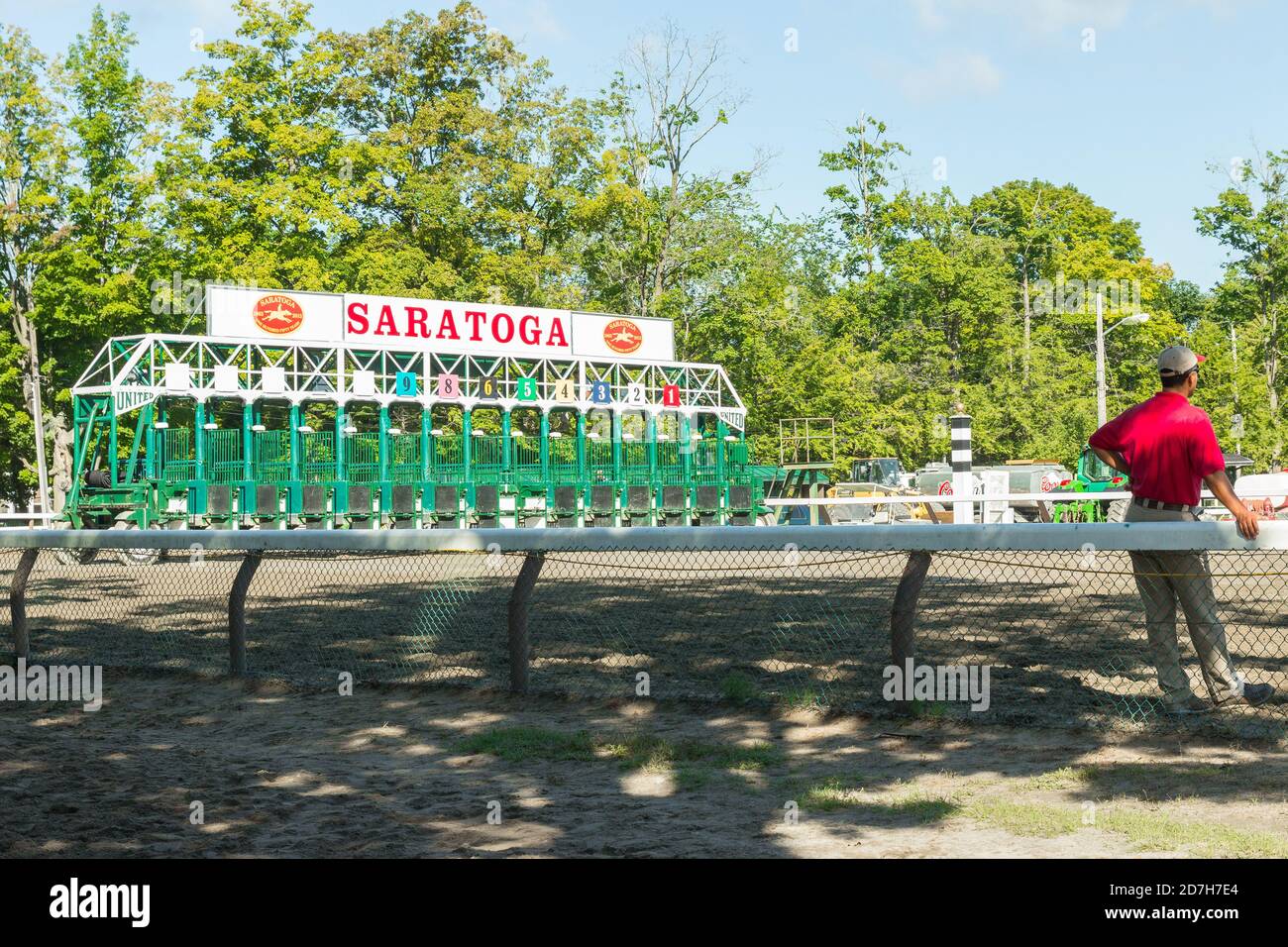 Saratoga Race Course, Saratoga Springs, New York, USA.Beautiful shot of