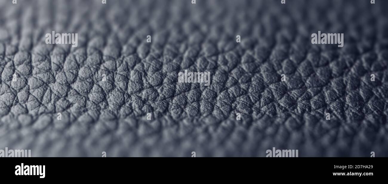 Black leather texture background, leather pattern image Stock Photo